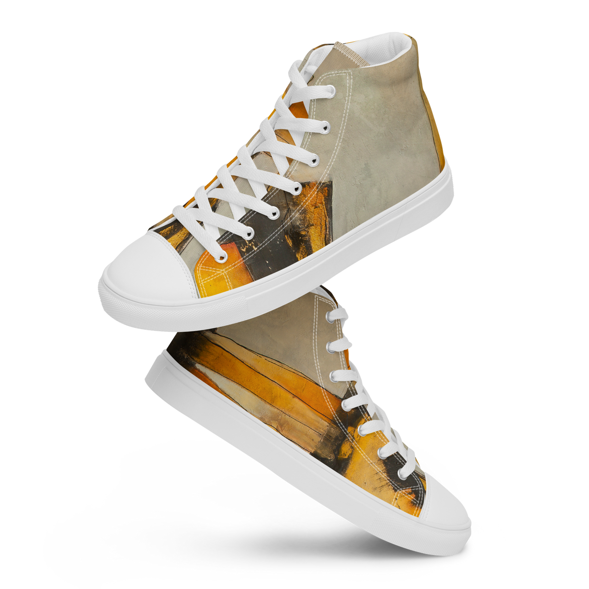 High-Top-Schuhe mit Kunstmotiv ERDFEUER