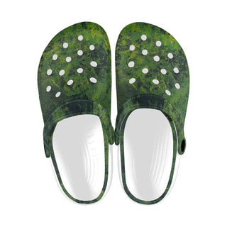 ABSTRAKT ART Clogs, Motiv CF Grün