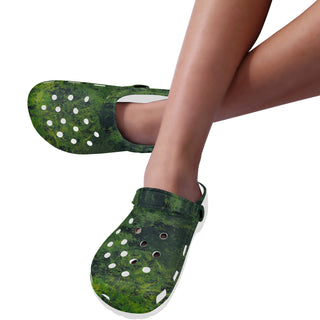 CAMOUFLAGE GRÜN Clogs