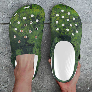 CAMOUFLAGE GRÜN Clogs