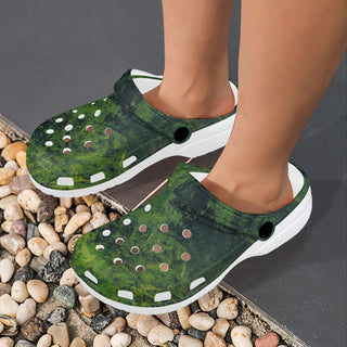 CAMOUFLAGE GRÜN Clogs