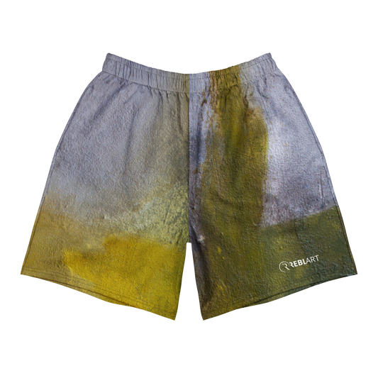 ERDGRÜN Lange Unisex Sport-Shorts mit Allover-Druck