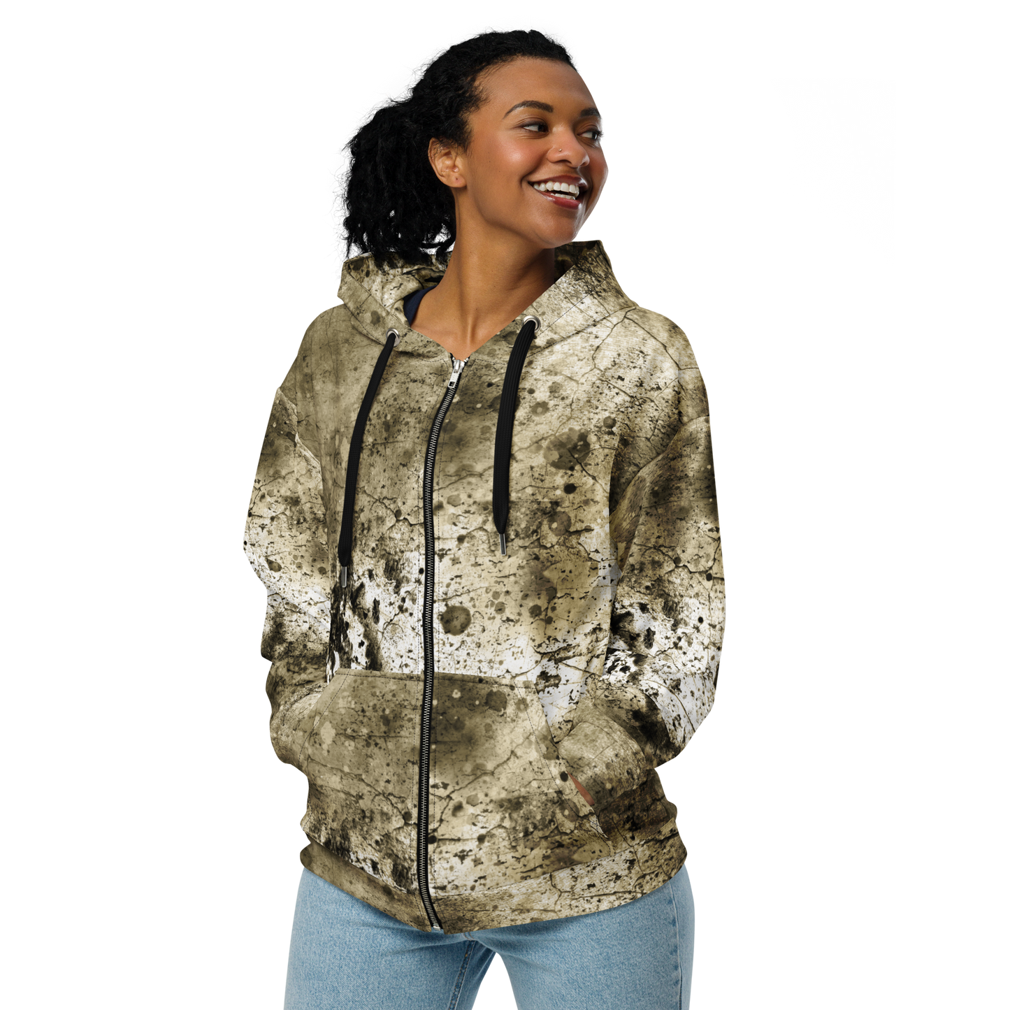 GRUNGE Unisex zip hoodie