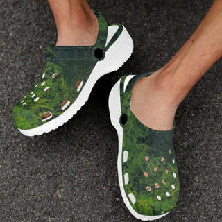 CAMOUFLAGE GRÜN Clogs