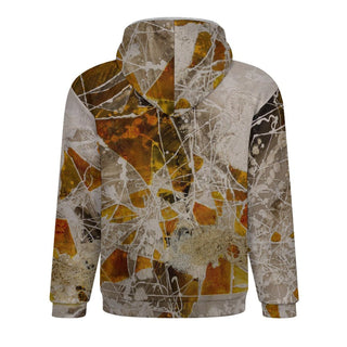 ERDGEWEBE Fleece Zip-Hoodie von REBL ART, Rückseite