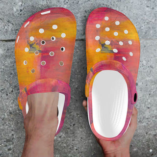 FARBKLANG Clocks Custom Print Adults Clogs
