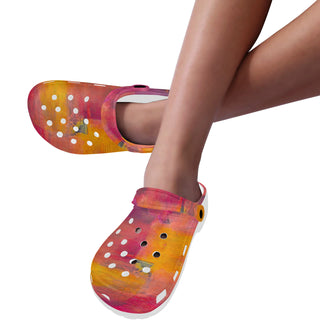 FARBKLANG Clocks Custom Print Adults Clogs