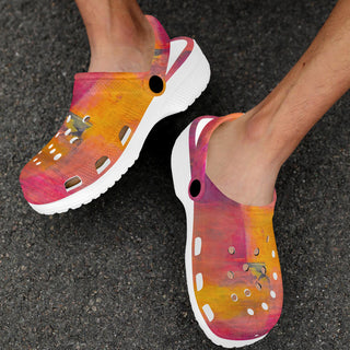 FARBKLANG Clocks Custom Print Adults Clogs