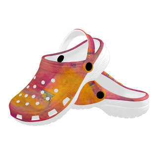 FARBKLANG Clocks Custom Print Adults Clogs