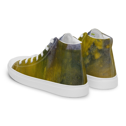 ERDGRÜN High-Top Leinenschuhe für Damen