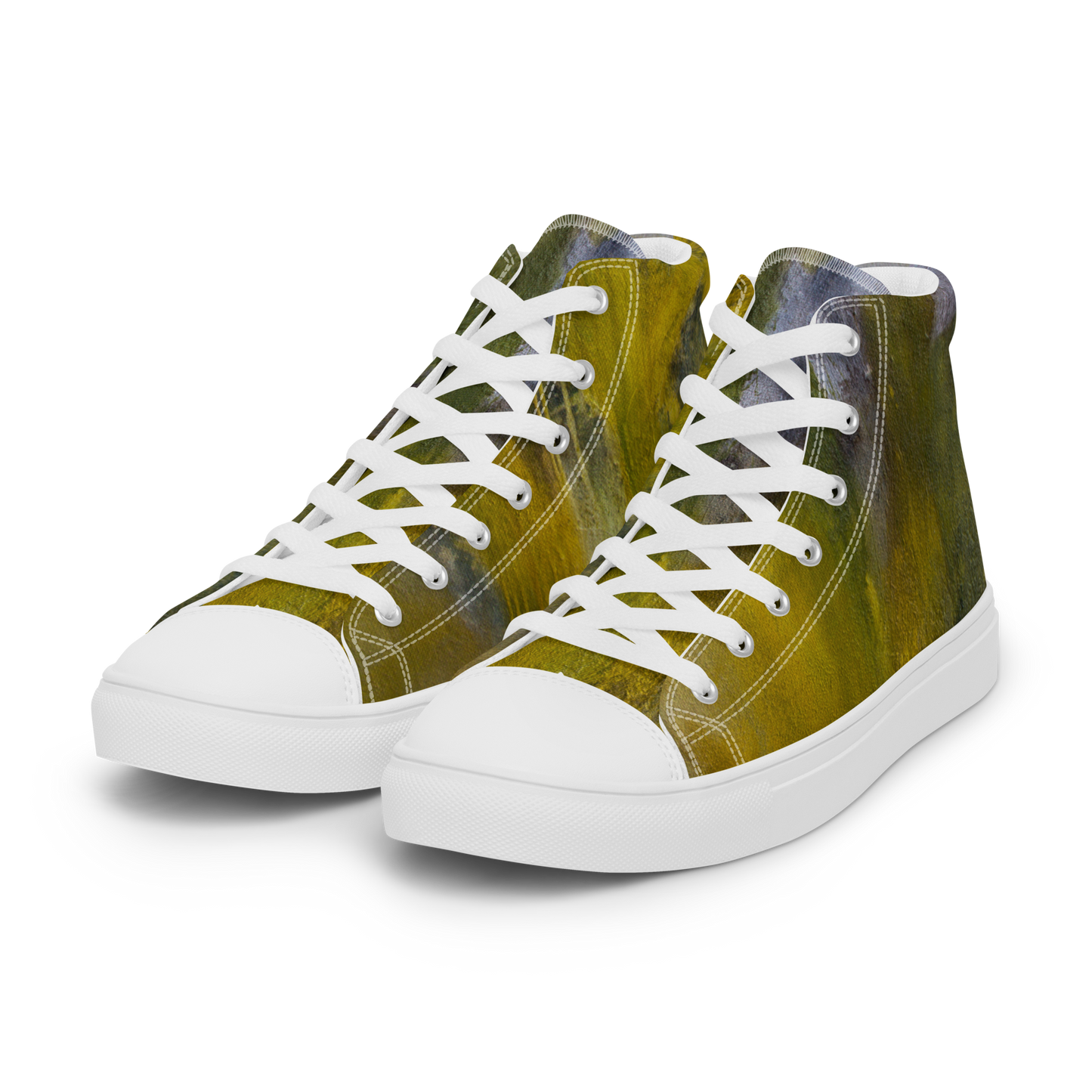ERDGRÜN High-Top Leinenschuhe für Damen